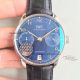 IWC Portugieser Blue Dial Black Leather Band Swiss Replica Watches (8)_th.jpg